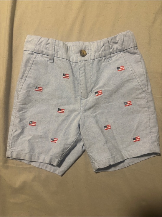 Janie and Jack Other - Janie and Jack Embroidered Flag Oxford Short